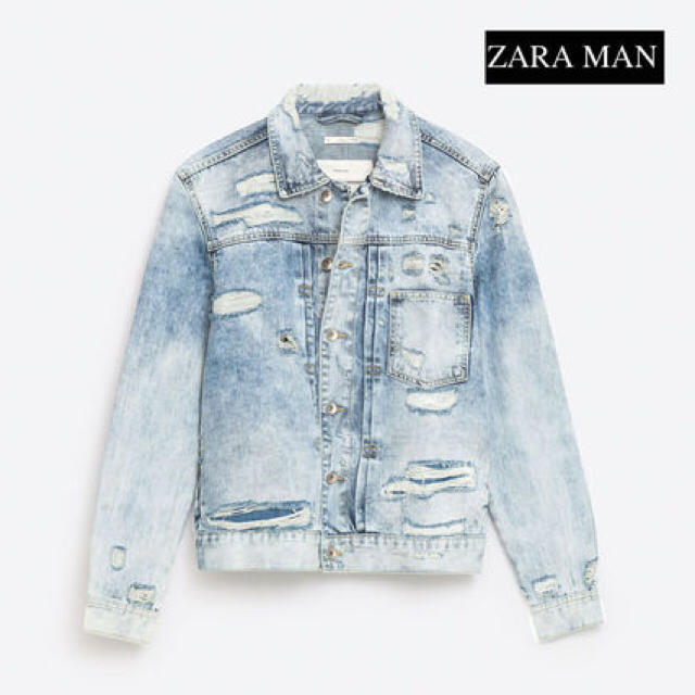 ZARA(ザラ)のzara デニムジャケット メンズのジャケット/アウター(Gジャン/デニムジャケット)の商品写真