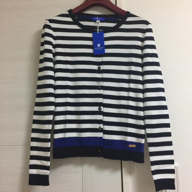 BURBERRY BLUE LABEL(バーバリーブルーレーベル)の【さわ様専用】ブルーレーベル ボーダーカーディガン 38 レディースのトップス(カーディガン)の商品写真