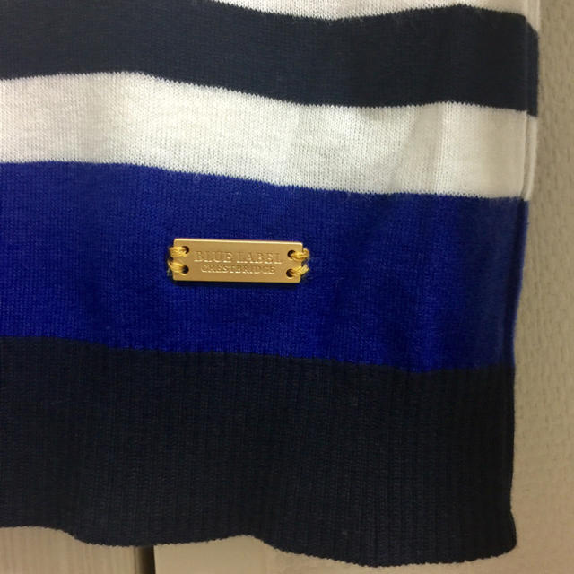 BURBERRY BLUE LABEL(バーバリーブルーレーベル)の【さわ様専用】ブルーレーベル ボーダーカーディガン 38 レディースのトップス(カーディガン)の商品写真