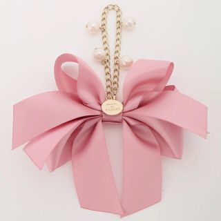 メゾンドフルール(Maison de FLEUR)の♡Maison de FLEUR♡新品♡カラーリボンバッグチャーム♡ピンク♡(バッグチャーム)