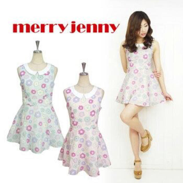 merry jenny(メリージェニー)のmerry jenny 花柄ワンピース レディースのワンピース(ミニワンピース)の商品写真