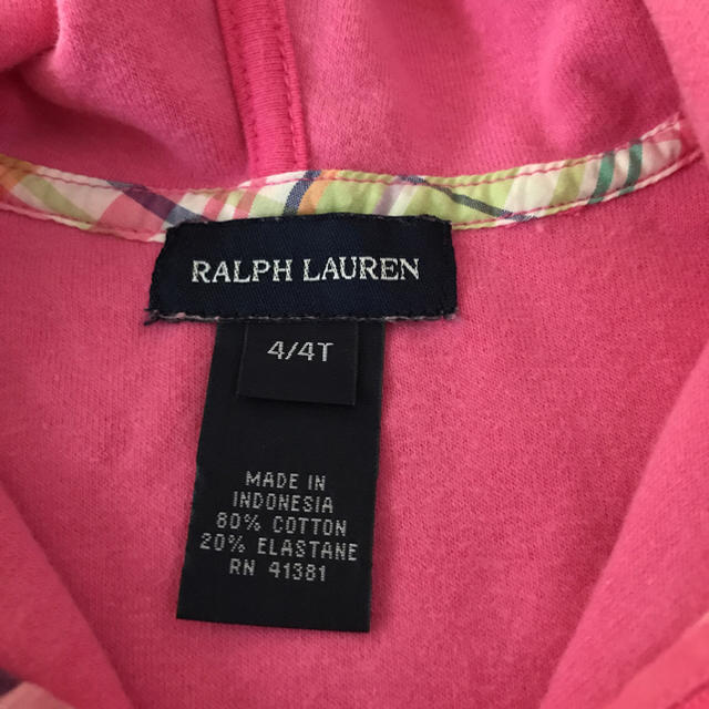 POLO RALPH LAUREN(ポロラルフローレン)の値下げ！超美品ラルフローレン ピンクワンピース 4T キッズ/ベビー/マタニティのキッズ服女の子用(90cm~)(ワンピース)の商品写真