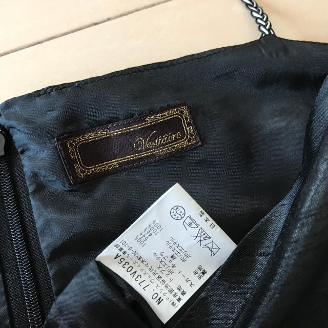 UNITED ARROWS(ユナイテッドアローズ)の上質上品  黒  フォーマルドレス レディースのフォーマル/ドレス(ミディアムドレス)の商品写真