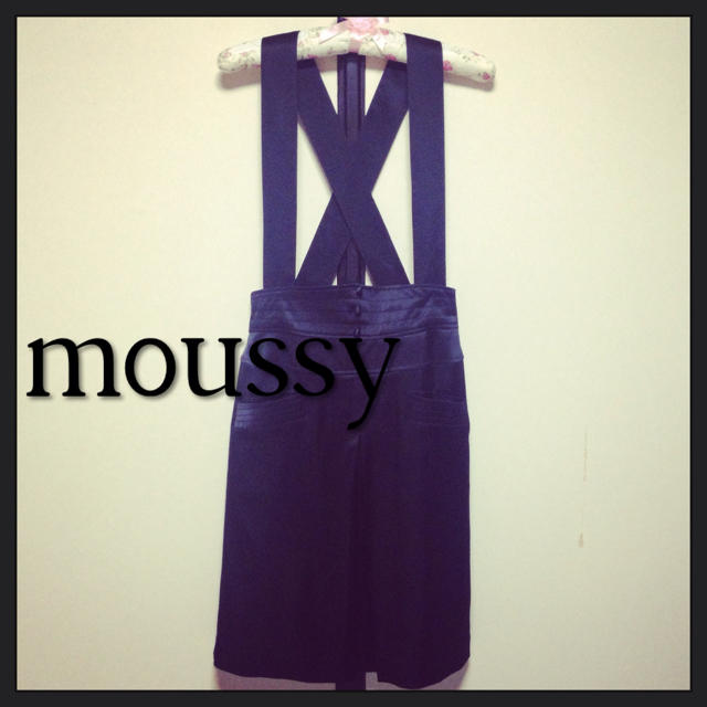 moussy(マウジー)のmoussy♡ドットサテンMスカート レディースのスカート(ひざ丈スカート)の商品写真