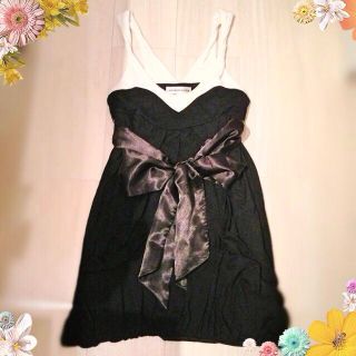 ジュリアーノジュリ(JURIANO JURRIE)の美品バイカラーワンピ♡送料込み(ミニワンピース)
