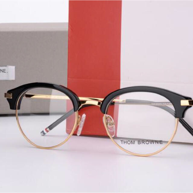 THOM BROWNE(トムブラウン)の正規品トムブラウン メガネフレーム TB-706C-01 50ロ21-1 メンズのファッション小物(サングラス/メガネ)の商品写真