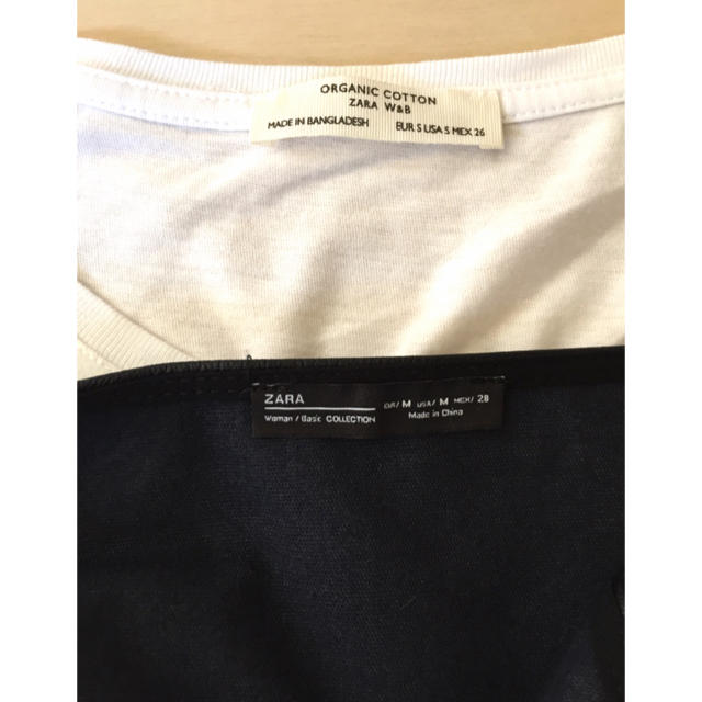 ZARA(ザラ)のZARA キャミソール+Tシャツ 2点セット レディースのトップス(キャミソール)の商品写真