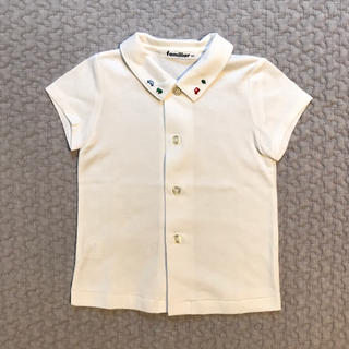 ファミリア(familiar)の最終値下げ☆未使用品☆ファミリア コットンシャツ サイズ80 ホワイト(シャツ/カットソー)
