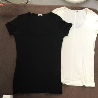 ルシェルブルー(LE CIEL BLEU)のルシェルブルー ベーシックTシャツ 2枚セット 美品(Tシャツ(半袖/袖なし))