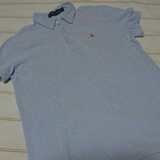 ラルフローレン(Ralph Lauren)の良品 ラルフローレン BD 半袖 ポロシャツ 水色 L USED(ポロシャツ)
