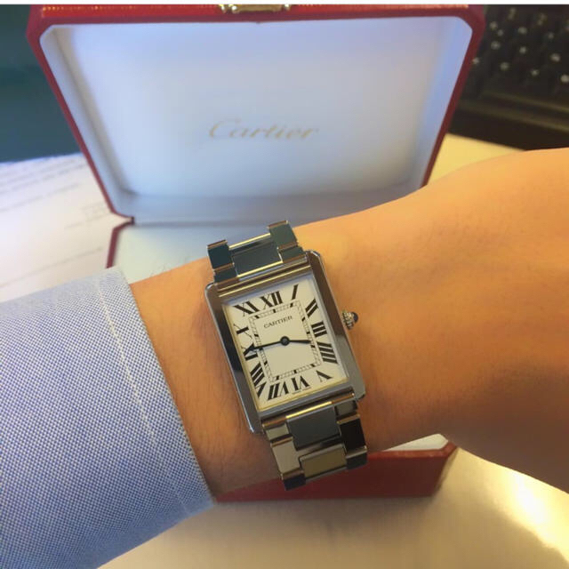 Cartier - 美品！カルティエ CARTIER 腕時計 タンクソロ シルバー LM の通販 by Balocco's shop
