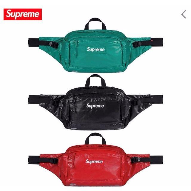 17aw Supreme ウエストバッグ　黒