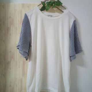 グローバルワーク(GLOBAL WORK)の袖シフォンプルオーバー(Tシャツ(半袖/袖なし))