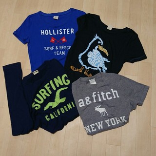 アバクロンビーアンドフィッチ(Abercrombie&Fitch)のHOLLISTER、アバクロTシャツ4枚セットused(Tシャツ(半袖/袖なし))