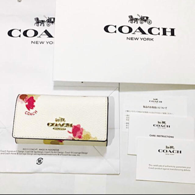 完売品‼︎coach キーケース 花柄