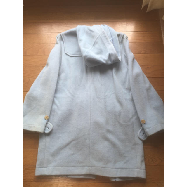 ゆか様専用 ダッフルコート 水色 キッズ キッズ/ベビー/マタニティのキッズ服女の子用(90cm~)(コート)の商品写真