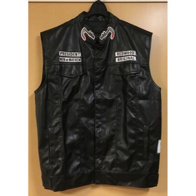 Harley Davidson - Sons of Anarchy 刺繍パッチ付き MCベスト Harley Davidson - Sons of Anarchy 刺繍パッチ付き MCベスト