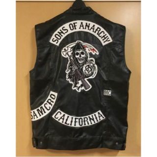 Harley Davidson - Sons of Anarchy 刺繍パッチ付き MCベスト Harley Davidson - Sons of Anarchy 刺繍パッチ付き MCベスト