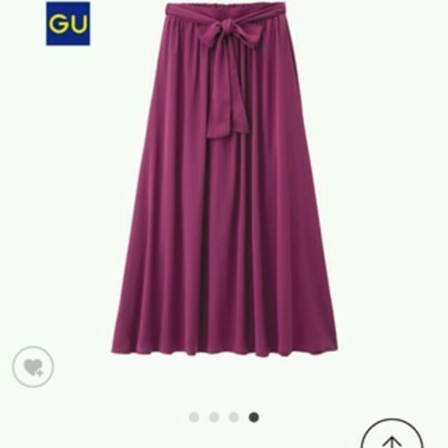 GU(ジーユー)のサテンマキシ☆ レディースのスカート(ロングスカート)の商品写真