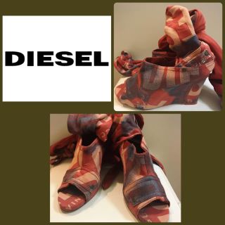 ディーゼル(DIESEL)のディーゼル♡クリエイティブ コットン サンダル♡(ハイヒール/パンプス)