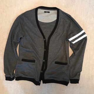 マックハウス(Mac-House)のNAVY カーディガン L(カーディガン)