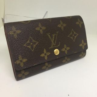 ルイヴィトン(LOUIS VUITTON)の【鑑定済】良品☆　Louis Vuitton　折り財布★　モノグラム　茶色   (財布)