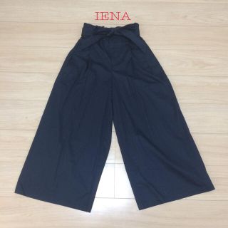 イエナ(IENA)の美品【IENA】ウエスト リボン ワイド パンツ(カジュアルパンツ)