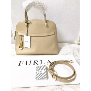 フルラ(Furla)の新品未使用 FURLA バッグ フルラ パイパー ACERO ライトベージュ(ハンドバッグ)