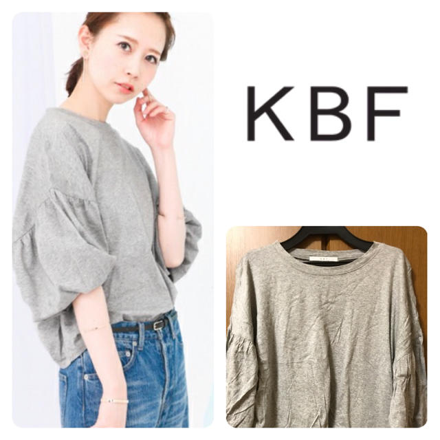 KBF(ケービーエフ)のKBF ビッグスリーブTシャツ レディースのトップス(Tシャツ(半袖/袖なし))の商品写真