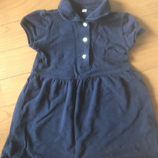 MUJI (無印良品)(ムジルシリョウヒン)の無地ワンピース キッズ/ベビー/マタニティのキッズ服女の子用(90cm~)(ワンピース)の商品写真