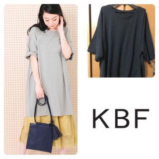 ケービーエフプラス(KBF+)のKBF＋ ビッグシルエットTシャツ(ひざ丈ワンピース)