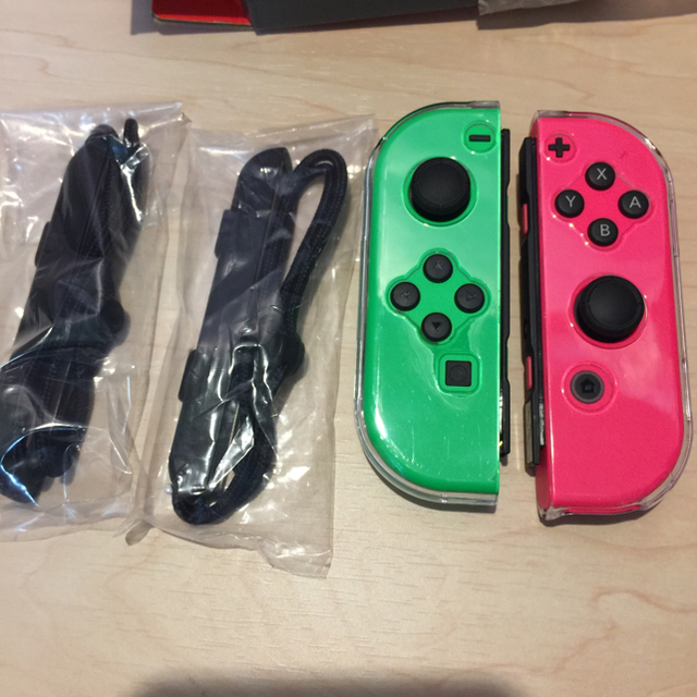 Nintendo Switch(ニンテンドースイッチ)の任天堂スイッチ Joy-Con (L) ネオングリーン/ (R) ネオンピンク エンタメ/ホビーのゲームソフト/ゲーム機本体(その他)の商品写真