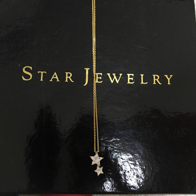 STAR JEWELRY(スタージュエリー)の限定 スタージュエリー ツイン スター ネックレス K18 レディースのアクセサリー(ネックレス)の商品写真