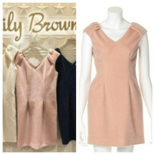 リリーブラウン(Lily Brown)の新品同様きれいめファーワンピース♡(ミニワンピース)