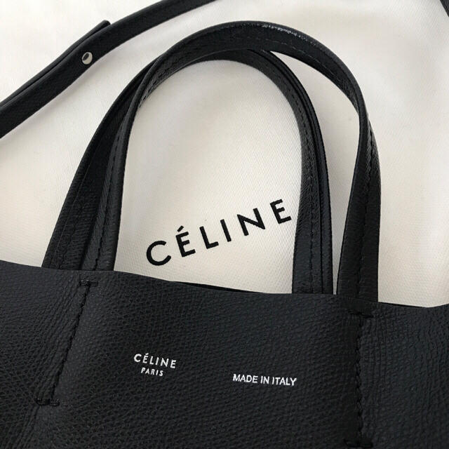 割引価格 celine - jkiku 国内百貨店購入 セリーヌ CELINE スモールカバ ブラック トートバッグ