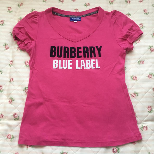 BURBERRY BLUE LABEL(バーバリーブルーレーベル)のバーバリー ブルーレーベル Tシャツ ピンク レディースのトップス(Tシャツ(半袖/袖なし))の商品写真