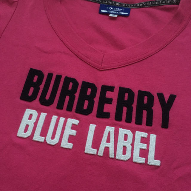 BURBERRY BLUE LABEL(バーバリーブルーレーベル)のバーバリー ブルーレーベル Tシャツ ピンク レディースのトップス(Tシャツ(半袖/袖なし))の商品写真
