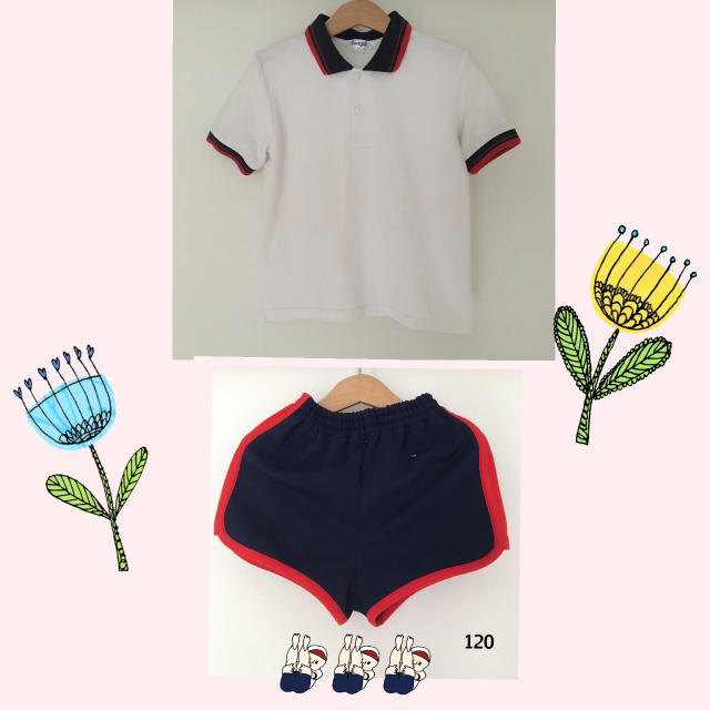 【Seagull】体操服 上下セット 120 キッズ/ベビー/マタニティのキッズ服女の子用(90cm~)(その他)の商品写真