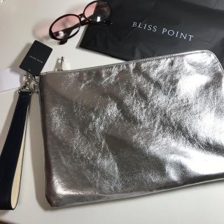 ブリスポイント(BLISS POINT)の【新品】BLISS POINT♡シルバー クラッチバッグ(クラッチバッグ)