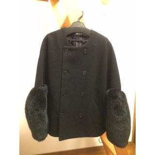 コムデギャルソン(COMME des GARCONS)のMIYAO ウールモッサ×ファー ML-J-02/1.黒×黒(その他)