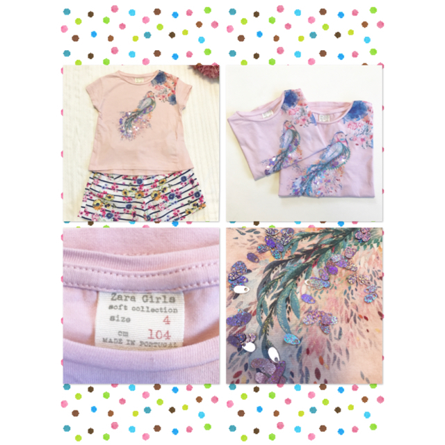 ZARA(ザラ)の女の子 トップス Tシャツ 100&150♡美品♡まっきー様ご専用♡ キッズ/ベビー/マタニティのキッズ服女の子用(90cm~)(Tシャツ/カットソー)の商品写真