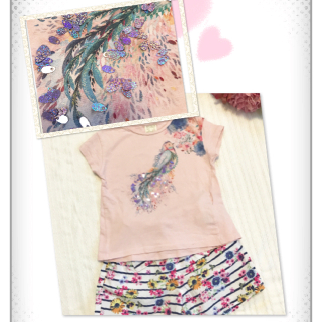 ZARA(ザラ)の女の子 トップス Tシャツ 100&150♡美品♡まっきー様ご専用♡ キッズ/ベビー/マタニティのキッズ服女の子用(90cm~)(Tシャツ/カットソー)の商品写真