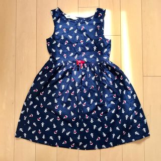 エイチアンドエム(H&M)の夏最終値下げ！マリンワンピース♡120cm位(ワンピース)