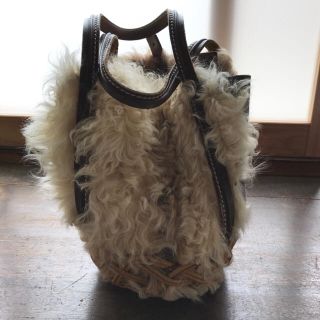 ドレステリア(DRESSTERIOR)のebagos ラビットファー 籠バッグ エバゴス(ハンドバッグ)