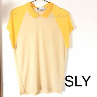 スライ(SLY)のSLY ポロシャツ シースルー Tシャツ 透け感(Tシャツ(半袖/袖なし))