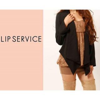 リップサービス(LIP SERVICE)の新品リップLIPSERVICEレースバルーンタンクOPワンピース花柄ブラウン茶Ｓ(ミニワンピース)