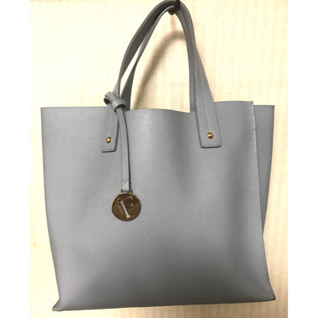 FURLA トートバッグ ブルーグレー お洒落 5400円引き www.gold-and ...