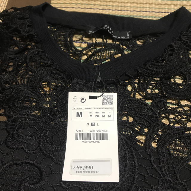 ZARA(ザラ)のザラレーストップス新品 レディースのトップス(カットソー(長袖/七分))の商品写真