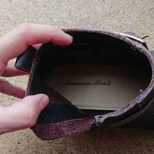SM2(サマンサモスモス)のサマンサモスモス レザーショートブーツ ニコアンド アーバンリサーチ レディースの靴/シューズ(ブーツ)の商品写真
