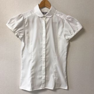 アオキ(AOKI)のあーちゃん様 専用 丸襟白シャツ(シャツ/ブラウス(半袖/袖なし))